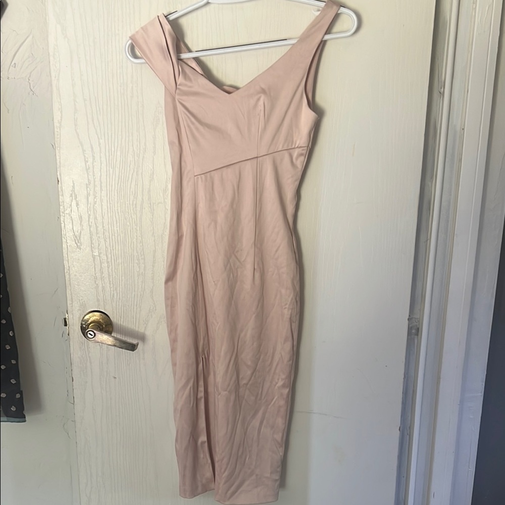 Light Pink Off The Shoulder Charlotte Russe Dress